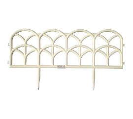Садовое ограждение ПОЛИМЕРСАД Забор декоративный №10, белое, 4 шт. ПС-ЗД10-бел 
