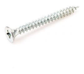 Универсальный саморез Стройметиз 6,0х80 белый цинк уп. 3 шт. европодвес 2151061 