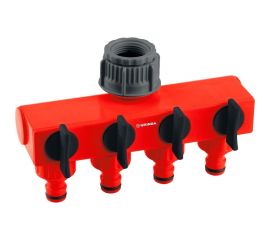 Распределитель четырехканальный ударопрочный (1"-3/4") Grinda 8-426314_z01 