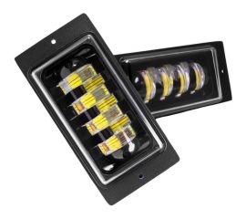 Противотуманные светодиодные автомобильные фары LEDZILLA ВАЗ КАМАз 2110-2115, 70Вт 9-32В, противотуманки на авто, LED, ПТФ Лада, 2 шт 2110-70W 