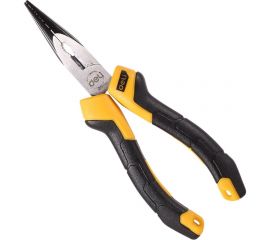 Удлиненные плоскогубцы DELI dl2106z 160 мм, сталь CrV, прорезиненная двухкомпонентная рукоять 110704 