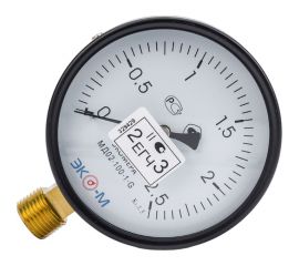 Манометр ЭКО-М Экомера МД02-100 мм 0..2,5МПа G1/2 (Эконом) МД02-100-G-2,5МПа-ЭИ 