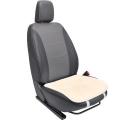 Универсальная сидушка REZKON овчина, белый, передний ряд сидений 8104010100 