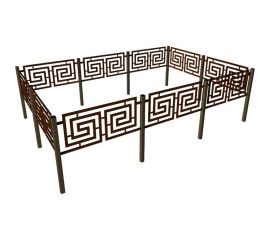 Садовые ограждения Delta-Park Сиртаки SI450-1Br, коричневые sirtaki_04 