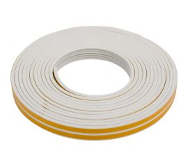 Самоклеящийся уплотнитель Sila E-профиль, 10 м, белый W10 SILAEW10 