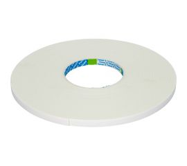 Вспененная двусторонняя лента Folsen PE, белая/белый лайнер, 9 мм х 25 м, 1 мм 030112509 