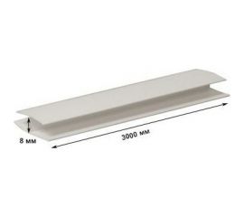 Соединительный профиль Центурион ПВХ, 0,024x0,018 м, 3 м, 8 мм 70 