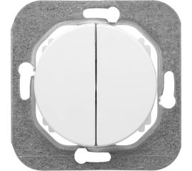 Механизм выключателя Bylectrica 2-клавишный, скрытая установка, серия ПРОВАНС, белый С510-3302 