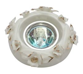 Встраиваемый светильник De Fran MR16 керамика золото, FT 417 