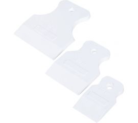 Набор белых, резиновых шпателей, 3 предмета: 40, 60, 80 мм /уп./ РемоКолор 12-2-102 