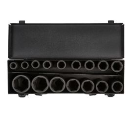 Набор головок ударных 16 шт, 10-32 мм, 78 мм, 1/2"", металлический кейс Airline ATAS043 