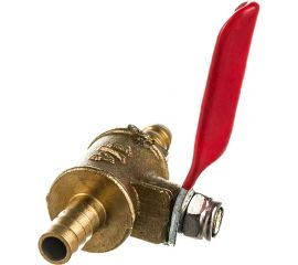 Шаровой кран Pegas pneumatic латунь, елочка, под шланг, 6x6 мм 4410 