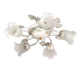 Светильник ЭЛЕТЕХ Глория 151 бел./зол. Плафон 62333 НПБ 01-5х60-102 Е14 ИУ 1005402939 