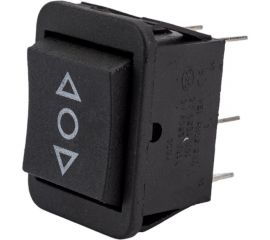 Клавиша Nord-Yada 250V 16А с нейтралью без фиксации черная (6контактов) ON-OFF-ON (2шт в упаковке) 905445 