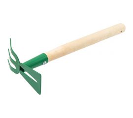 Комбинированная стальная мотыжка КЭС 65x170x435 мм, деревянная рукоятка 21020024 