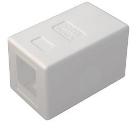 Корпус розетки для модуля DATAREX keystone 1 порт белый DR-5001 