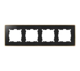 Рамка Simon декоративная, 4 поста, Select, S82 Detail, графит-дерево Бук 8201640-271 