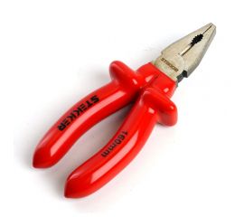 Диэлектрические комбинированные плоскогубцы STEKKER 160мм, Cr-V, PLE1-160-S, 39776 