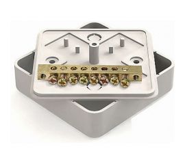 Коробка уравнивания потенциалов GREENEL 75х75х20 шина 6х9, 8 групп GE41214-01 