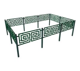 Садовые ограждения Delta-Park Сиртаки SI450-1Gr, зеленые sirtaki_03 