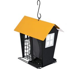 Металлическая универсальная кормушка для птиц Blumen Haus сыпучий корм/ фрукты, 19x15x21.5 см 65711 