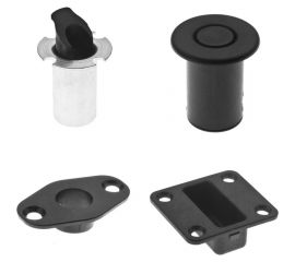 Запирающее автоматическое устройство Doorlock DL1902/35SET в комплекте с направляющей втулкой и ответными частями для пассивных створок, для тяг 1932 75415 