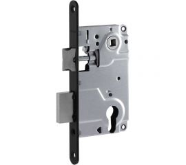 Врезной дверной замок НОРА-М 25-85 черный 18514 