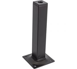 Ножка Tech-Krep 25х25х150 квадратная, нерегулируемая, черная- накладка 151284 