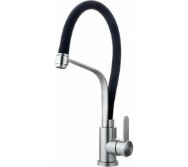 Смеситель для кухонной мойки FASHUN из нержавеющей стали, с гибким черным изливом A54012-7 