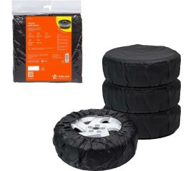 Чехлы для колес Airline R13-17, без ручек, спанбонд, комплект 4 шт., цвет черный AO-WC-13 