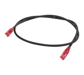 Патч-корд Hyperline PC-LPM-UTP-RJ45-RJ45-C5e-1M-LSZH-BK U/UTP, Cat.5е (100% Fluke Component 30887 