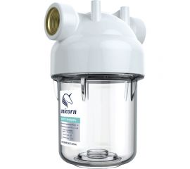 Магистральный фильтр Unicorn 1/2, для холодной воды, прозрачный, 5"" ksbp5 12 551857 