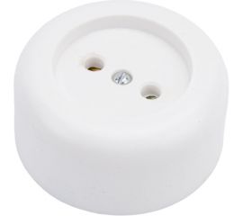 Круглая розетка ООО Ливны-Электро РА 10-007 белая РАф 714 