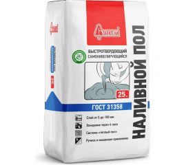 Наливной пол Старатели Быстротвердеющий самонивелирующийся 25 кг 3277/666 
