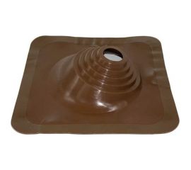 Кровельная угловая проходка Borge №1 (d=75-200, 420x420mm, RAL 8017 коричневый), силикон 01.214.04.04.01.000.8017 