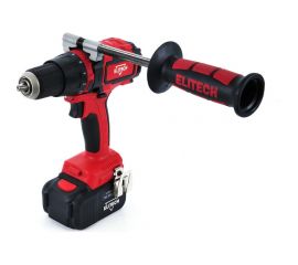 Аккумуляторная ударная дрель-шуруповерт Elitech 2х4.0Ач ДА 18УБЛ2 191609 