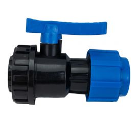 Шаровой компрессионный кран ПОЛИТЭК ВР разъемный d 32x1 ТПК-АКВА, 554223201 