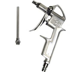 Продувочный пистолет TopAuto стальной, сопло 200 мм, быстросъём euro, до 6 атм 21011 