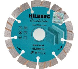 Диск алмазный отрезной Revolution 125х22.23х12 мм Hilberg HMR802 
