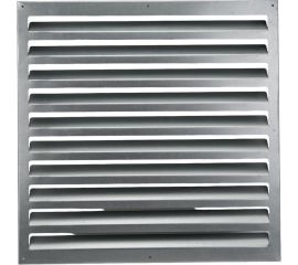 Решетка жалюзийная накладная из листовой оцинкованной стали с внутренними жалюзи 500x500 мм ООО Вентмаркет RG000151 