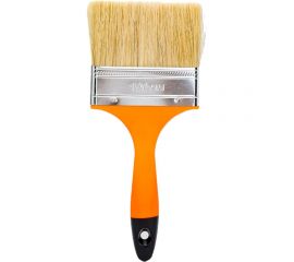 Плоская кисть Петрович ""Профи"" 100 мм, светлая натуральная щетина, пластиковая ручка 4100000183 