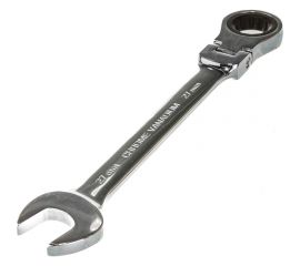 Комбинированный трещоточный ключ МастерАлмаз с гибкой головкой, 180 град, 27 мм 10502928 
