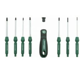 Отвертка Jonnesway DB0309S со сменными стрежнями в наборе, 9 предметов 46363 