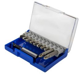 Набор бит ""Мастер"" 11 шт, 25 и 50 мм, PH, PZ, HEX, SL, TORX, держатель 60 мм ПРАКТИКА 908-214 