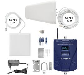 Усилитель сотовой связи и интернета Vegatel комплект TN-900/2100 2G, 3G, 4G и антенна MultiSet R91769 