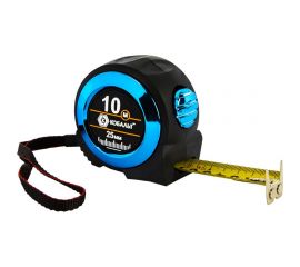 Рулетка КОБАЛЬТ Экстра 10 м, 25 мм, металлический корпус, толщина 0,13 мм, автостоп, магнит, 2 сторонняя шкала 906-906 