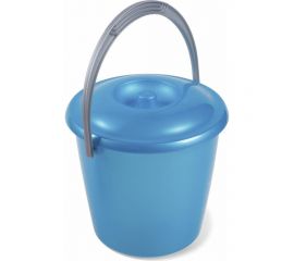 Ведро Martika Соло 3 л, с крышкой, перламутровое бирюзовое С630КБИР 