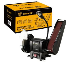 Заточной станок DEKO DKGM300-150, с лампой 063-4325 