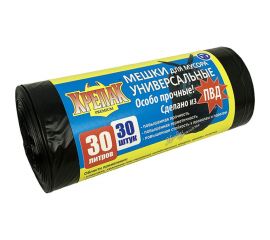 Мешки для мусора Особо прочные ПВД 30 л, 30 шт Крепак 10788 