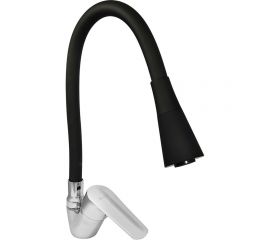 Смеситель для мойки Juguni одноручный, с гибким изливом, 2 режима (черный), гайка 0402.146 